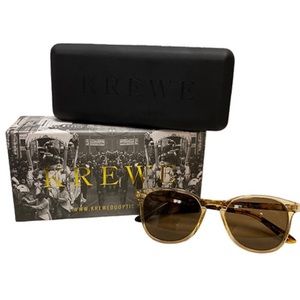 Krewe Olivier Sunglasses with box and cleaning cloth current price $295